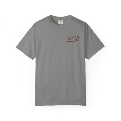 Autism Mom Strong T-shirt | Autism Awareness Puzzle Ribbon
