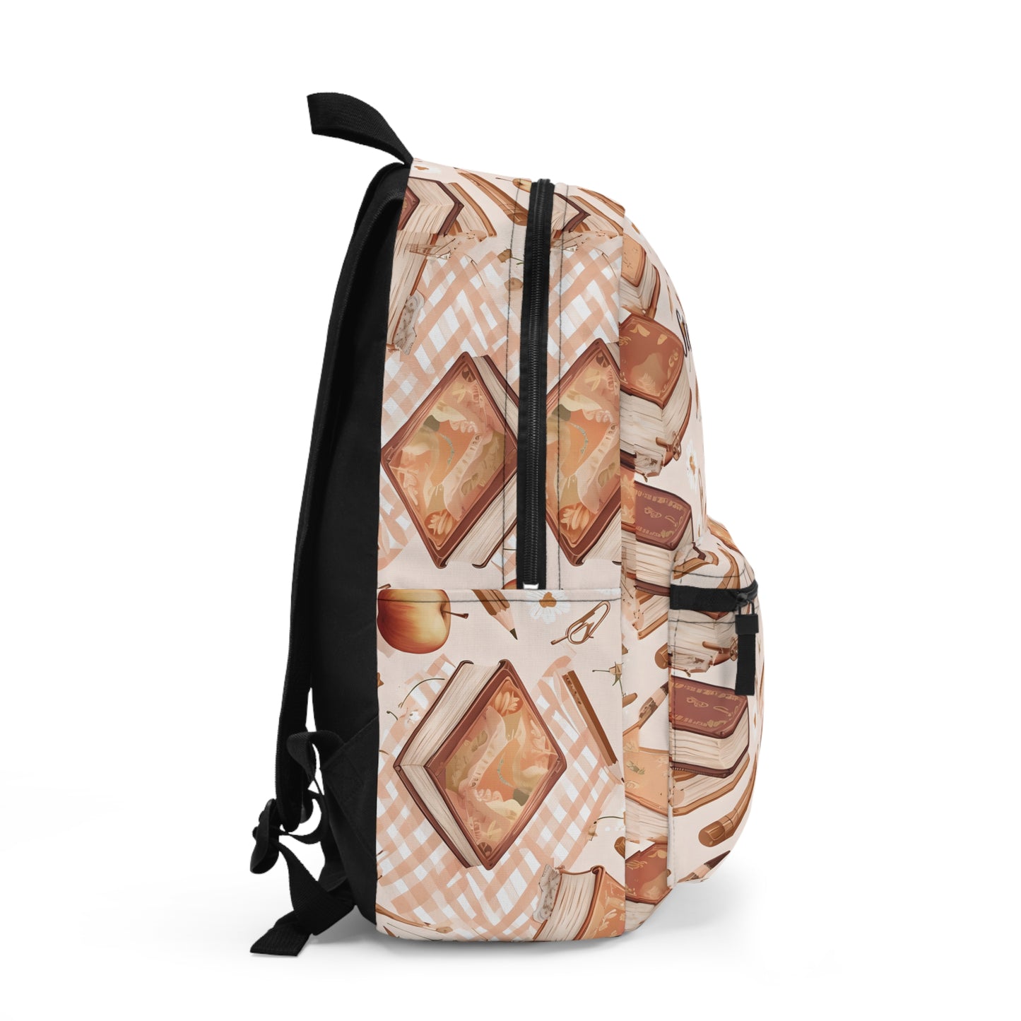 Personalized Book Backpack for Girls | Aesthetic Reader School Bag | Custom Book Lover Gift | Cozy Academia Backpack | Back to School