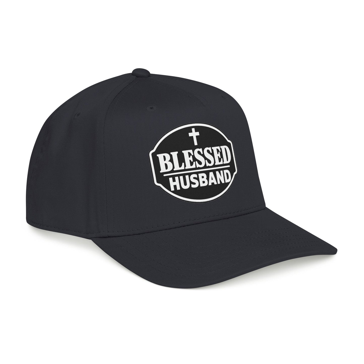 Blessed Husband Embroidered Hat Mid Profile Baseball Cap | Husband Dad Faith