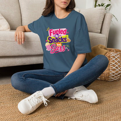 Fueled by Snacks and Sass T-Shirt | Snack Quote Tee