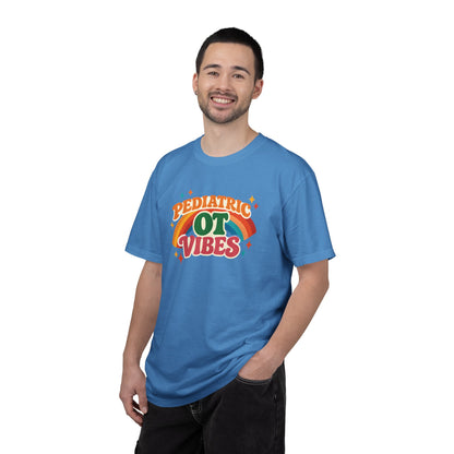 Pediatric OT Vibes T-shirt | Retro Rainbow Occupational Therapy Tee