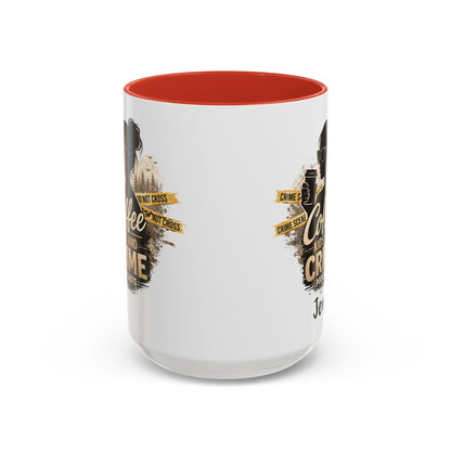 Coffee Kids and Crime Mom Podcast Mug | Accent Coffee Mug