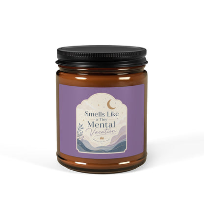 Smells Like Mental Vacation Candle | Soy Amber Jar