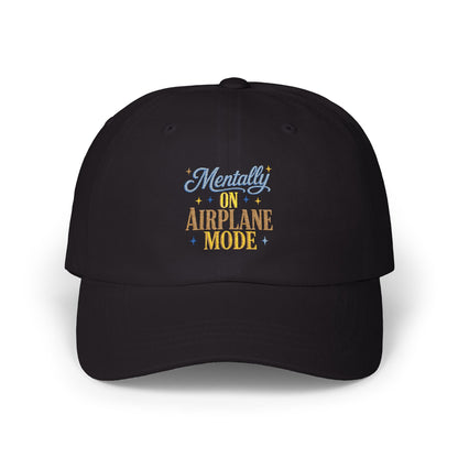 Mentally On Airplane Mode Dad Cap | Mental Health Humor
