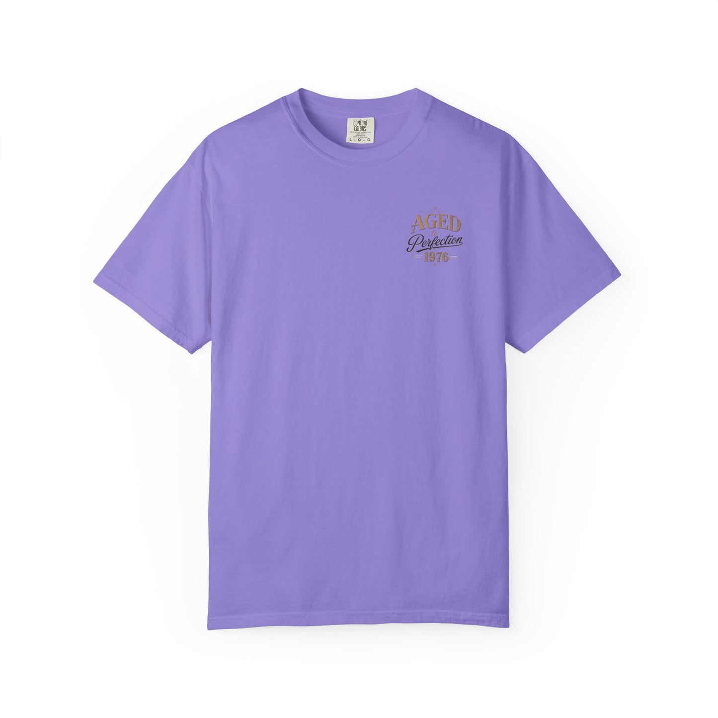 Aged to Perfection 1976 T-Shirt | Vintage Typographic Birthday Design