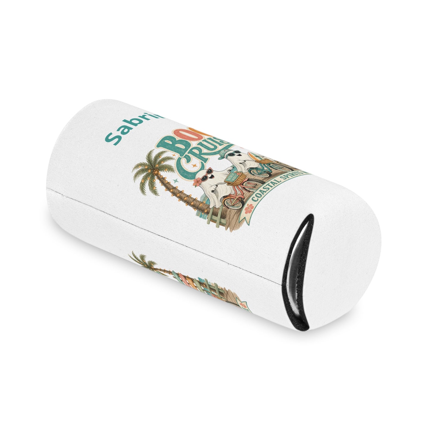 Boo Cruisin' Ghosts Can Cooler | Halloween Coastal Spirits