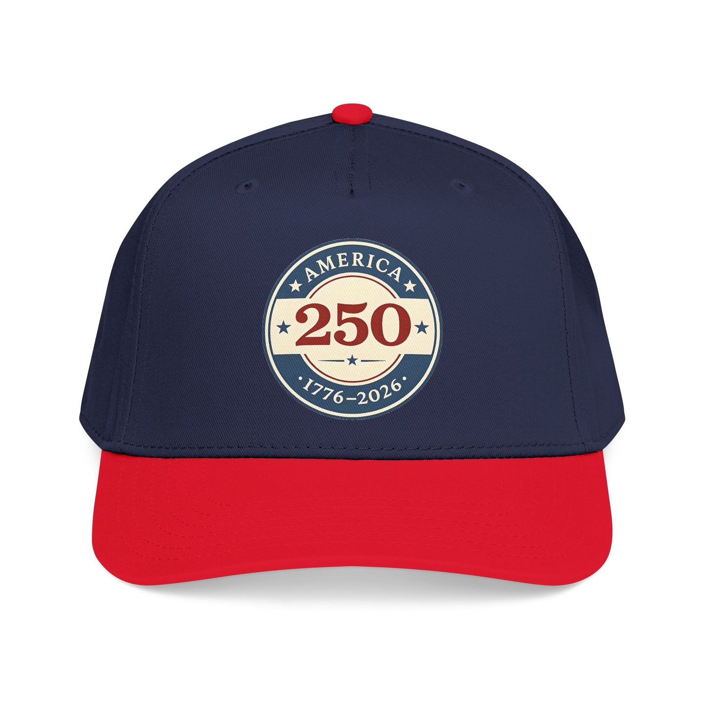 America 250 1776-2026 Patch Mid Profile Baseball Cap | 250th Anniversary Celebration
