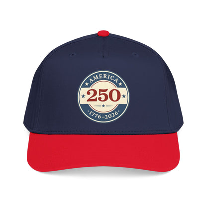 America 250 1776-2026 Patch Mid Profile Baseball Cap | 250th Anniversary Celebration