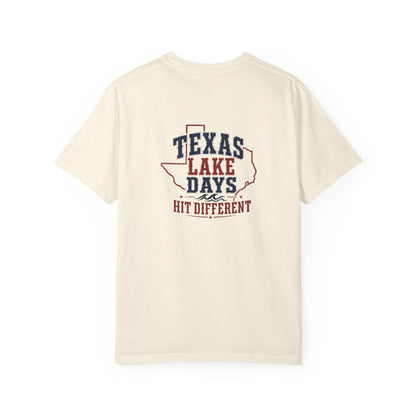 Texas Lake Days Hit Different T-shirt | State Outline Lake Life