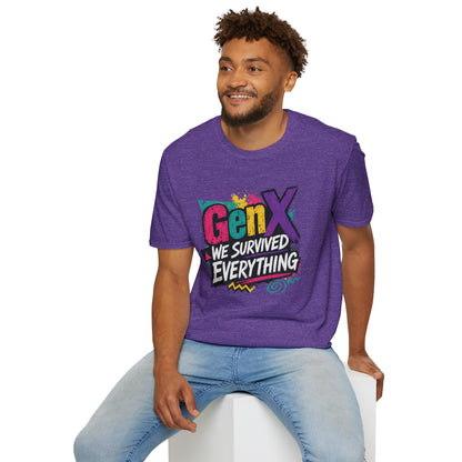 Gen X We Survived Everything T-Shirt | 90s Retro Graphic Tee
