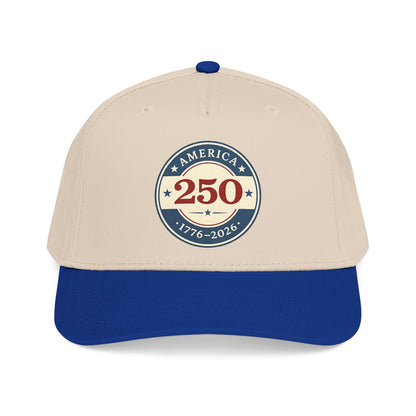 America 250 1776-2026 Patch Mid Profile Baseball Cap | 250th Anniversary Celebration