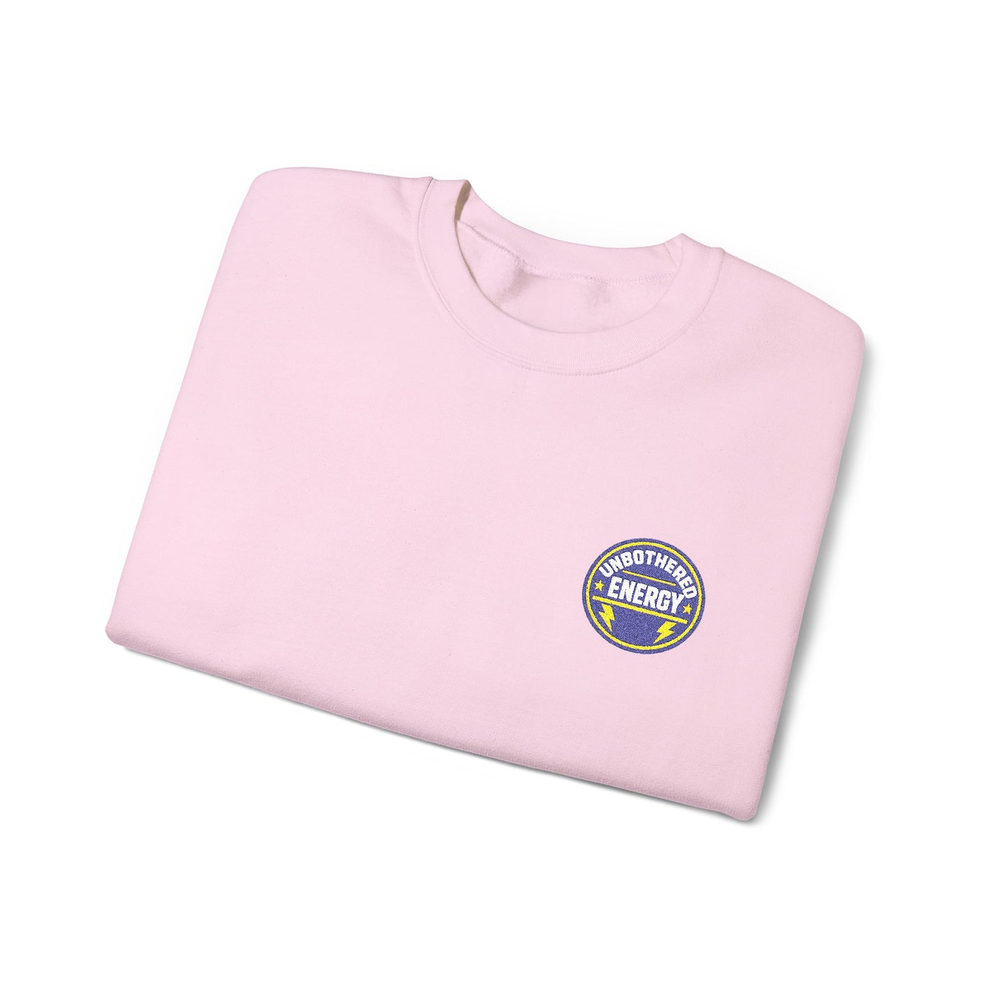 Unbothered Energy embroidered sweatshirt | Funny Slogan Crewneck