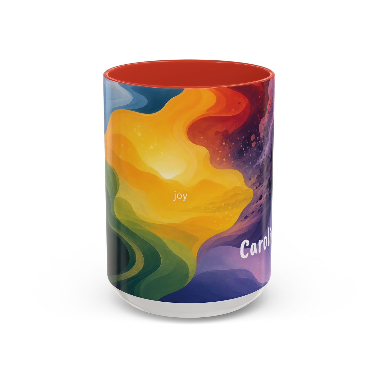 Colorful Emotional Spectrum Mug | Personalized Name Coffee Mug