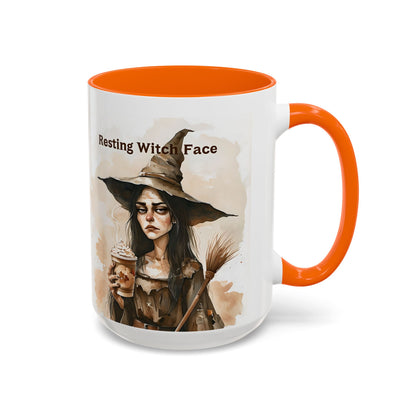 Resting Witch Face Coffee Mug - Halloween Mug, Funny Mug, Witch Mug, Halloween Gift, Coffee Lover Gift