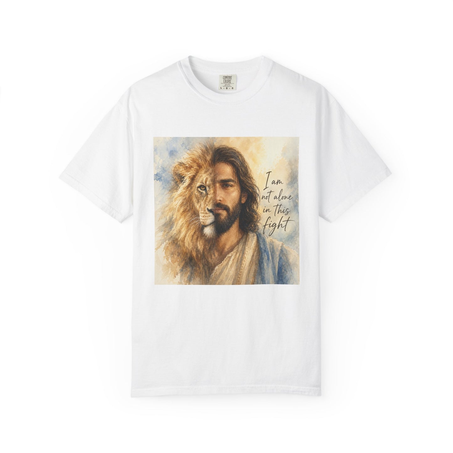 Jesus Lion of Judah t-shirt | I am not alone in this fight Christian tee