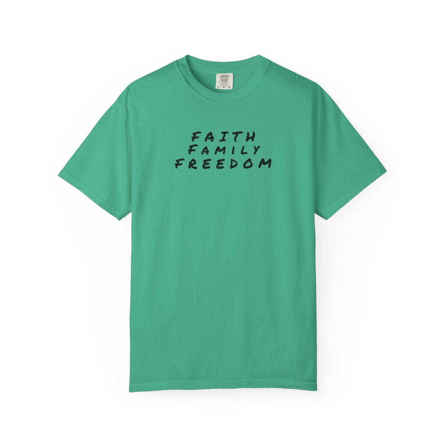 Faith Family Freedom Unisex T-shirt, Christian Tee, Faith Over Fear Shirt, Religious Apparel, Inspirational Clothing