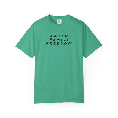 Faith Family Freedom Unisex T-shirt, Christian Tee, Faith Over Fear Shirt, Religious Apparel, Inspirational Clothing