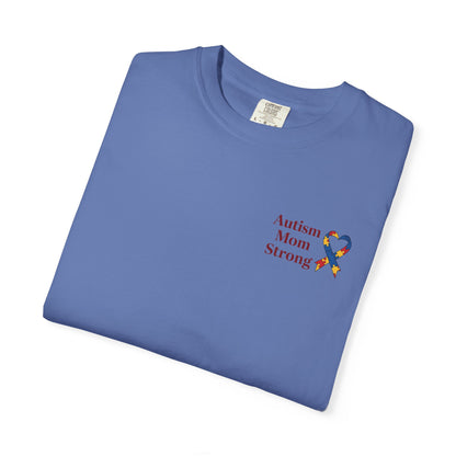Autism Mom Strong T-shirt | Autism Awareness Puzzle Ribbon