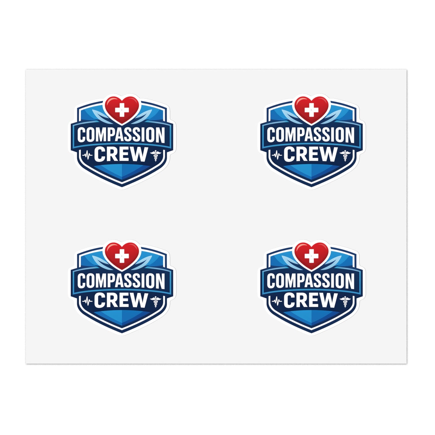 Compassion Crew Badge Sticker Sheet
