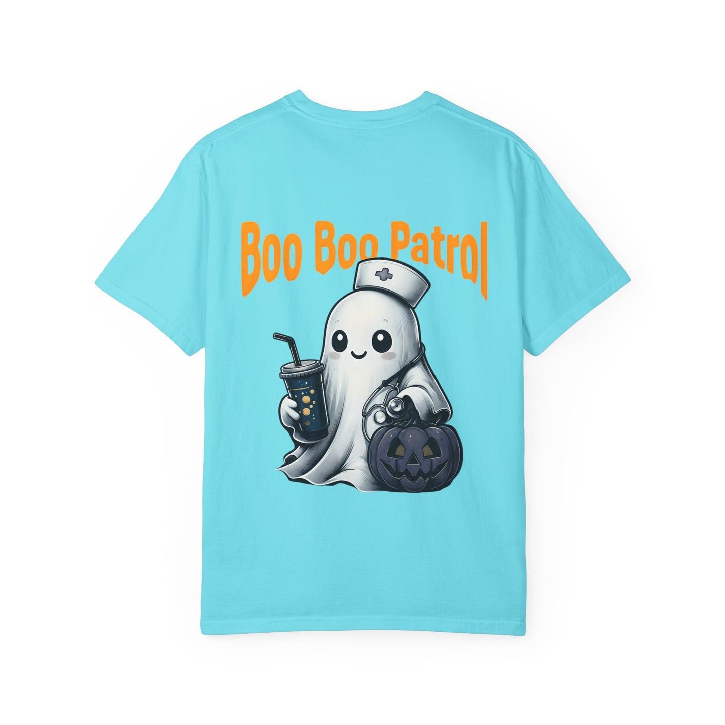 Halloween Ghost 'Boo Boo Patrol' T-Shirt, Unisex Graphic Tee, Fun Fall Apparel, Spooky Season Top, Nurse Halloween Fashion