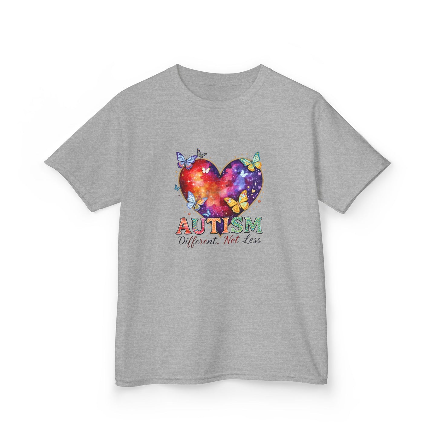 Autism Puzzle Heart Kids Tee | Different Not Less