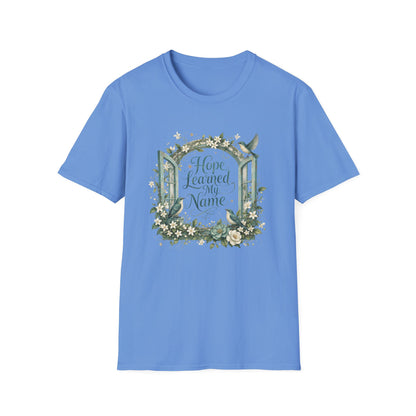 Hope Learned My Name T-Shirt | Abuse Survivor Inspiration