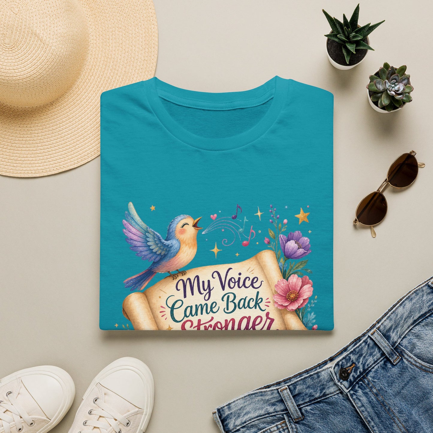 My Voice Came Back Stronger T-Shirt | Survivor