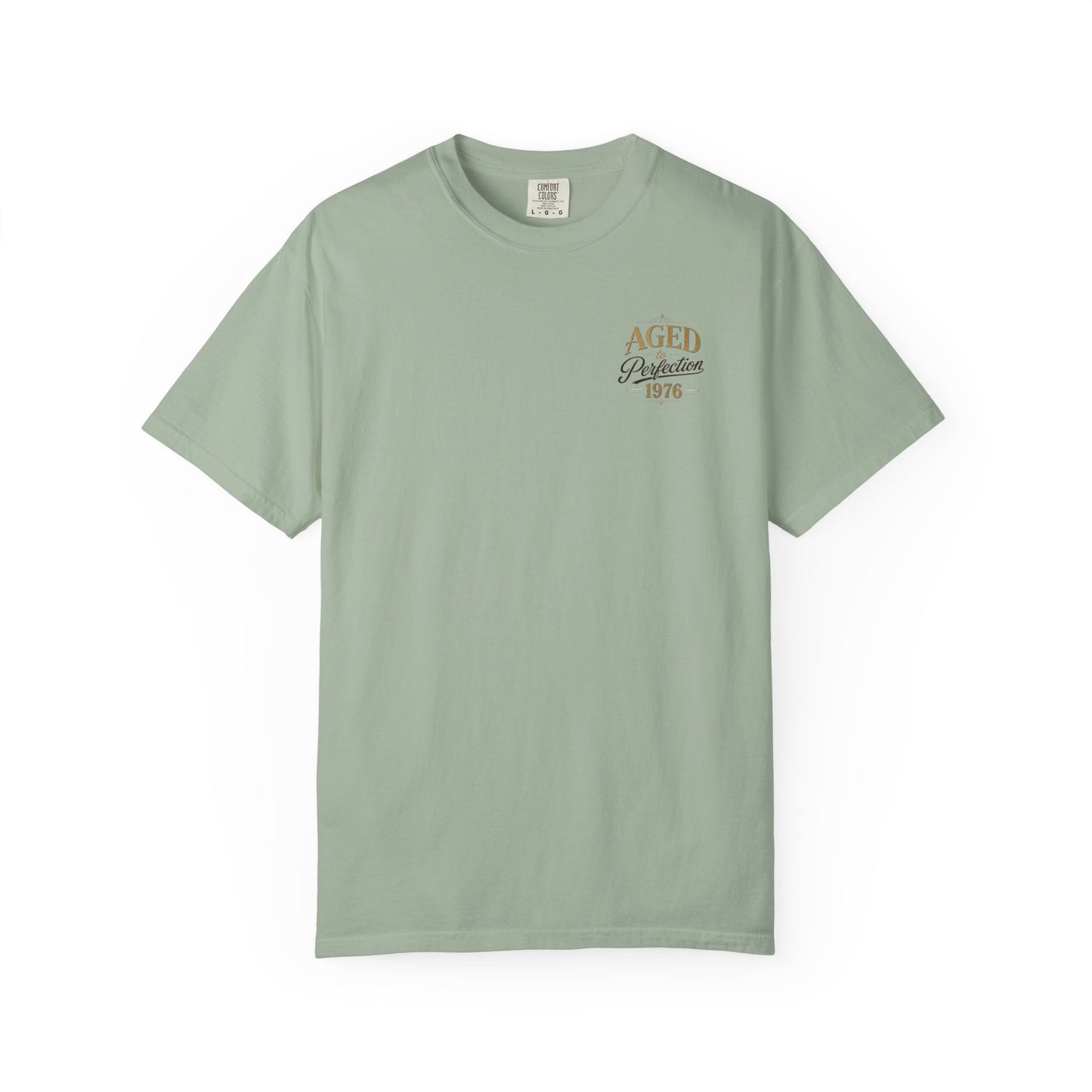 Aged to Perfection 1976 T-Shirt | Vintage Typographic Birthday Design