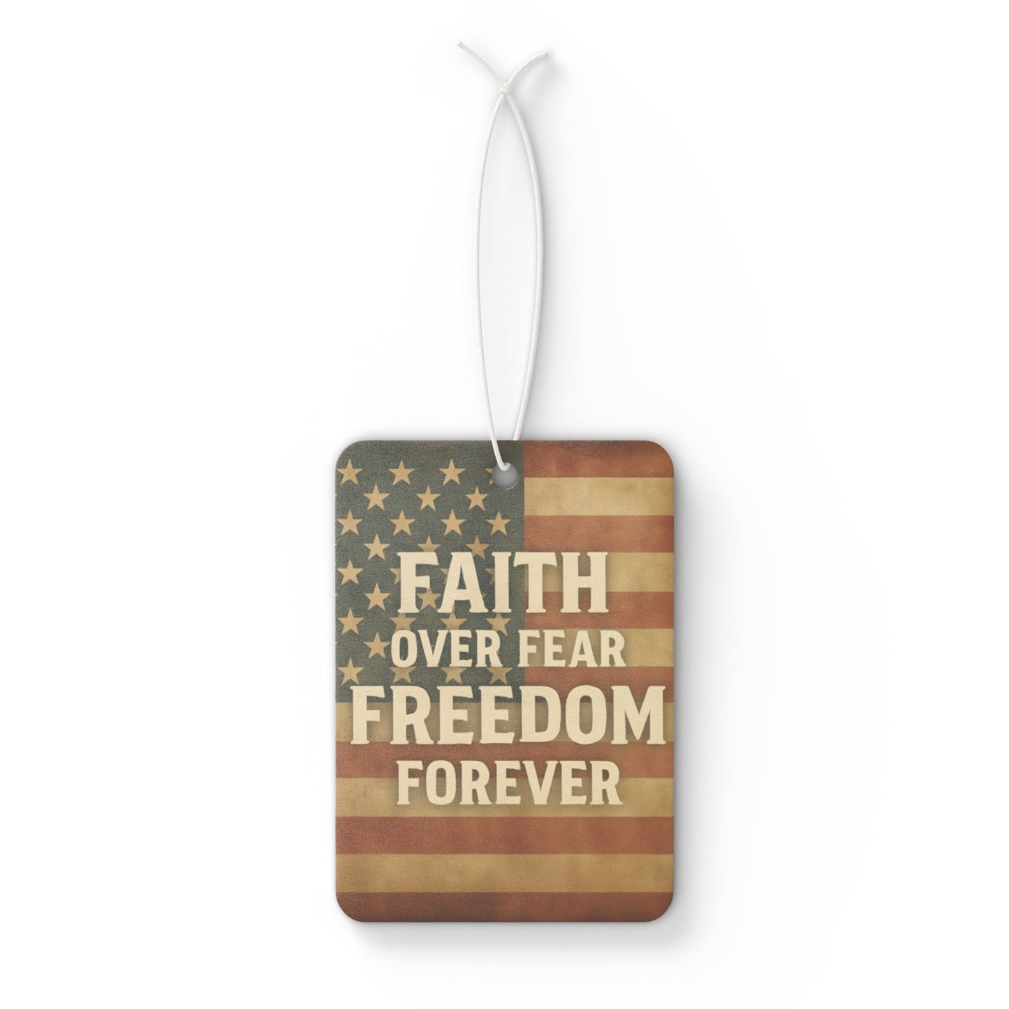 Patriotic Car Air Freshener - Faith Over Fear, Freedom Forever - Aromatic Decor for Independence Day, Memorial Day, Road Trips, Car [...]