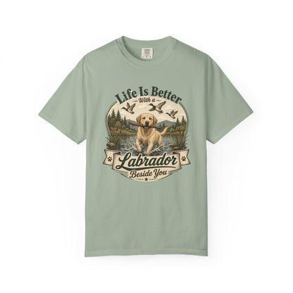 Life Is Better with a Labrador T-shirt | Lab Dog Design