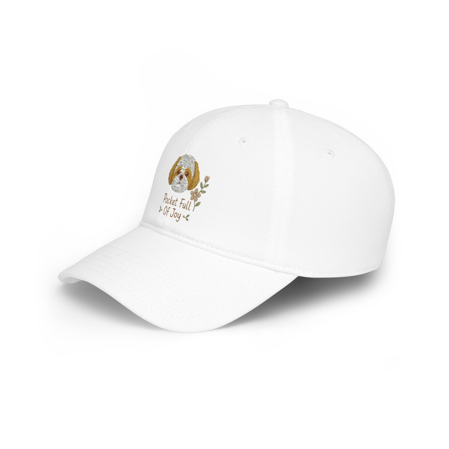 Pocket Full of Joy Shih Tzu Embroidered Cap