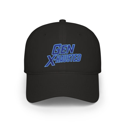 Gen X-Hausted Baseball Cap, Trendy Hat for Gen X, Cool Gift, Casual Style, Summer Accessory, Vintage Look, Comfortable Headwear