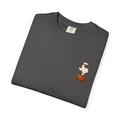 Blessings Brewed T-Shirt, Faith-Inspired Tee, Coffee Lover Gift, Texas Pride Apparel, Unisex Casual Wear