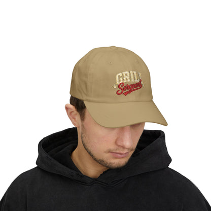 Grill Sergeant Dad Cap | Embroidered BBQ Hat, Barbecue Chef Cap