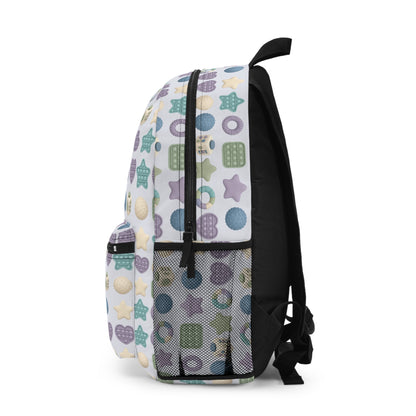 Pastel Pop It Pattern Backpack | Sensory Toy Inspired Print