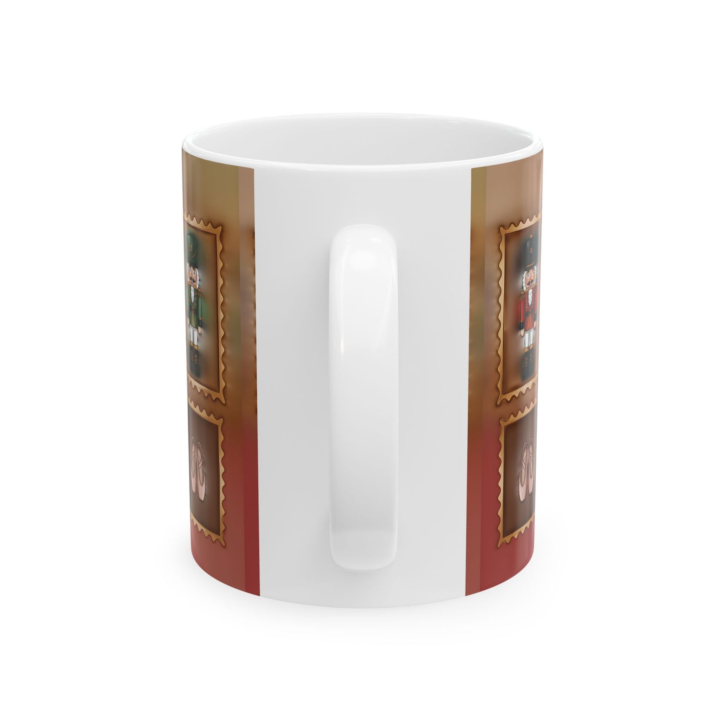 Nutcracker Pattern Mug | Christmas Nutcracker Tiles Coffee Cup