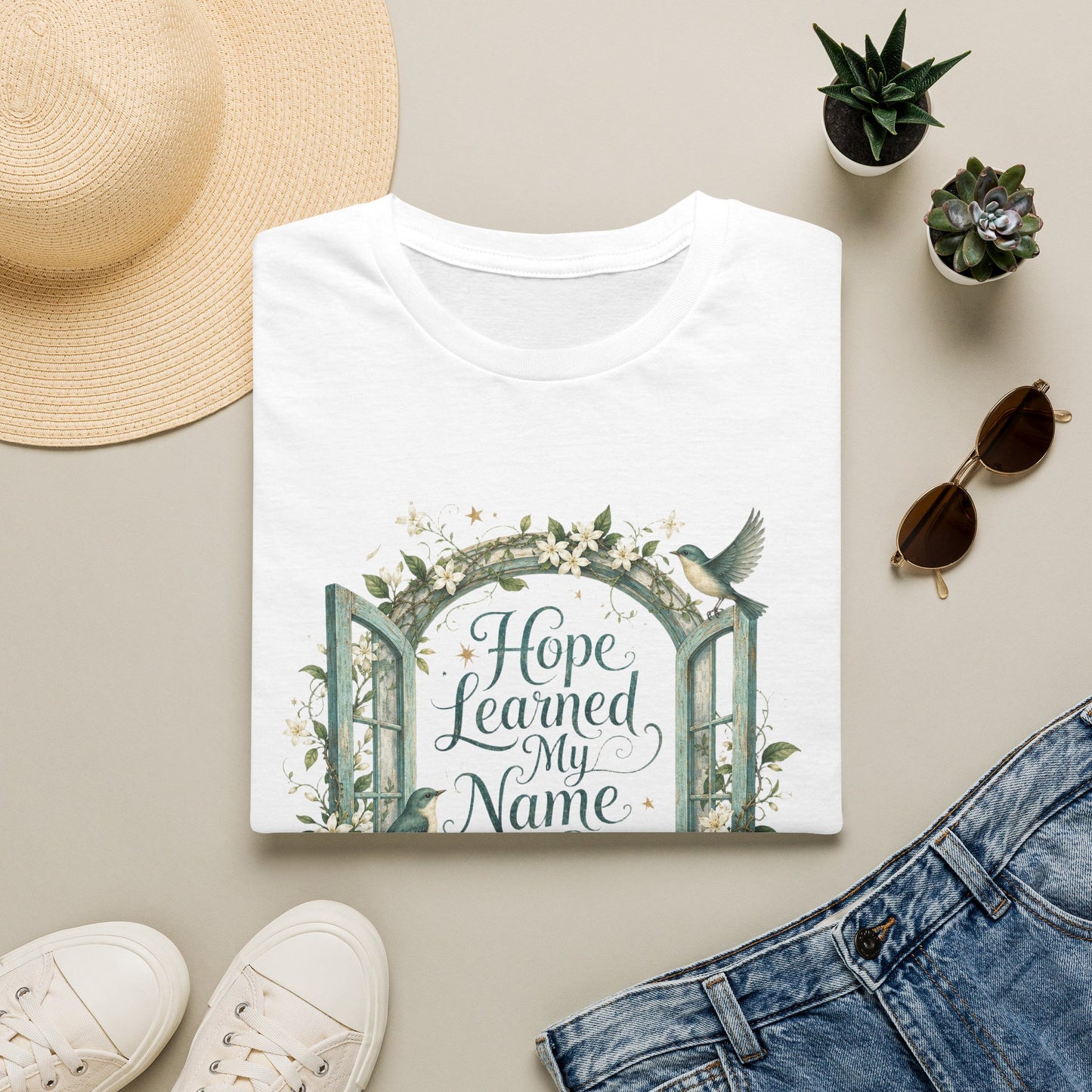 Hope Learned My Name T-Shirt | Abuse Survivor Inspiration