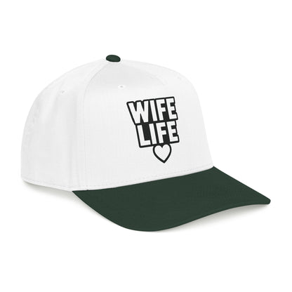 Wife Life Mid Profile Baseball Cap | Wife Life Baseball Hat