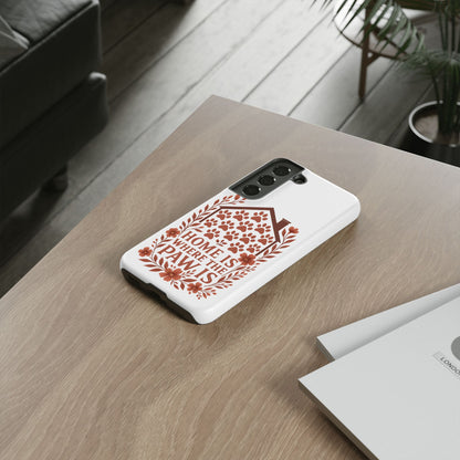 Cute Pet Phone Case, Home is Where the Paw Is, Animal Lover Gift, Phone Cover for Dog or Cat Owners