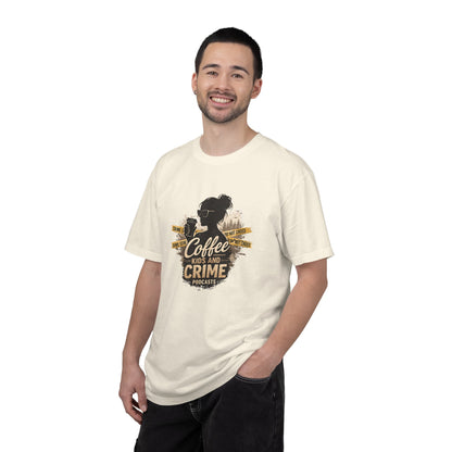 Coffee Kids and Crime Podcast Mom T-Shirt | Coffee Mug Silhouette Tee