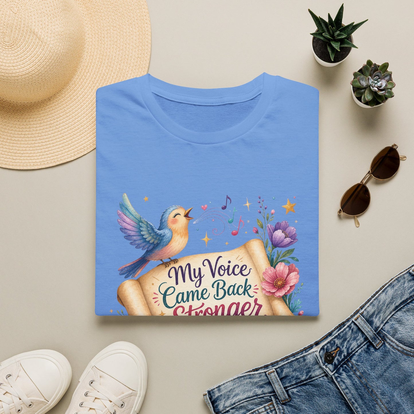 My Voice Came Back Stronger T-Shirt | Survivor