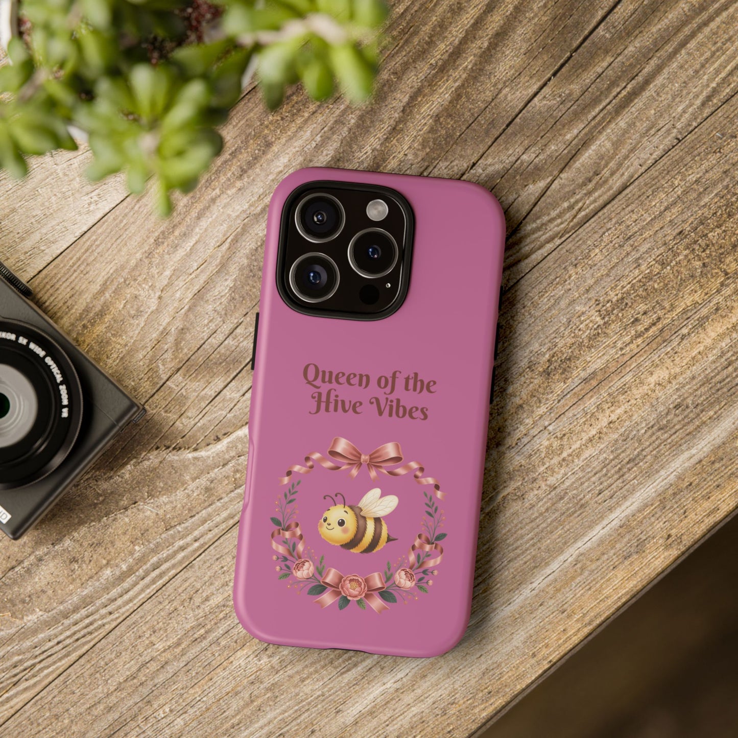 Queen of the Hive Bee Phone Case | Cute Floral Bee iPhone Case
