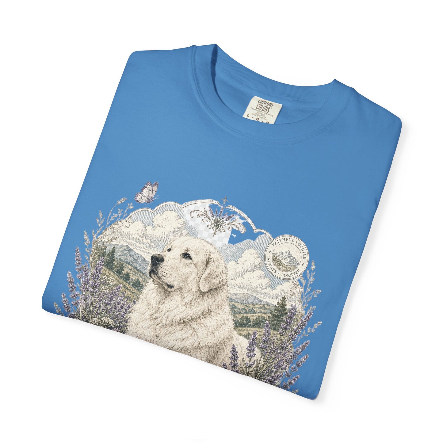 Great Pyrenees Guardian of My Heart T-Shirt | Mountain Dog Illustration