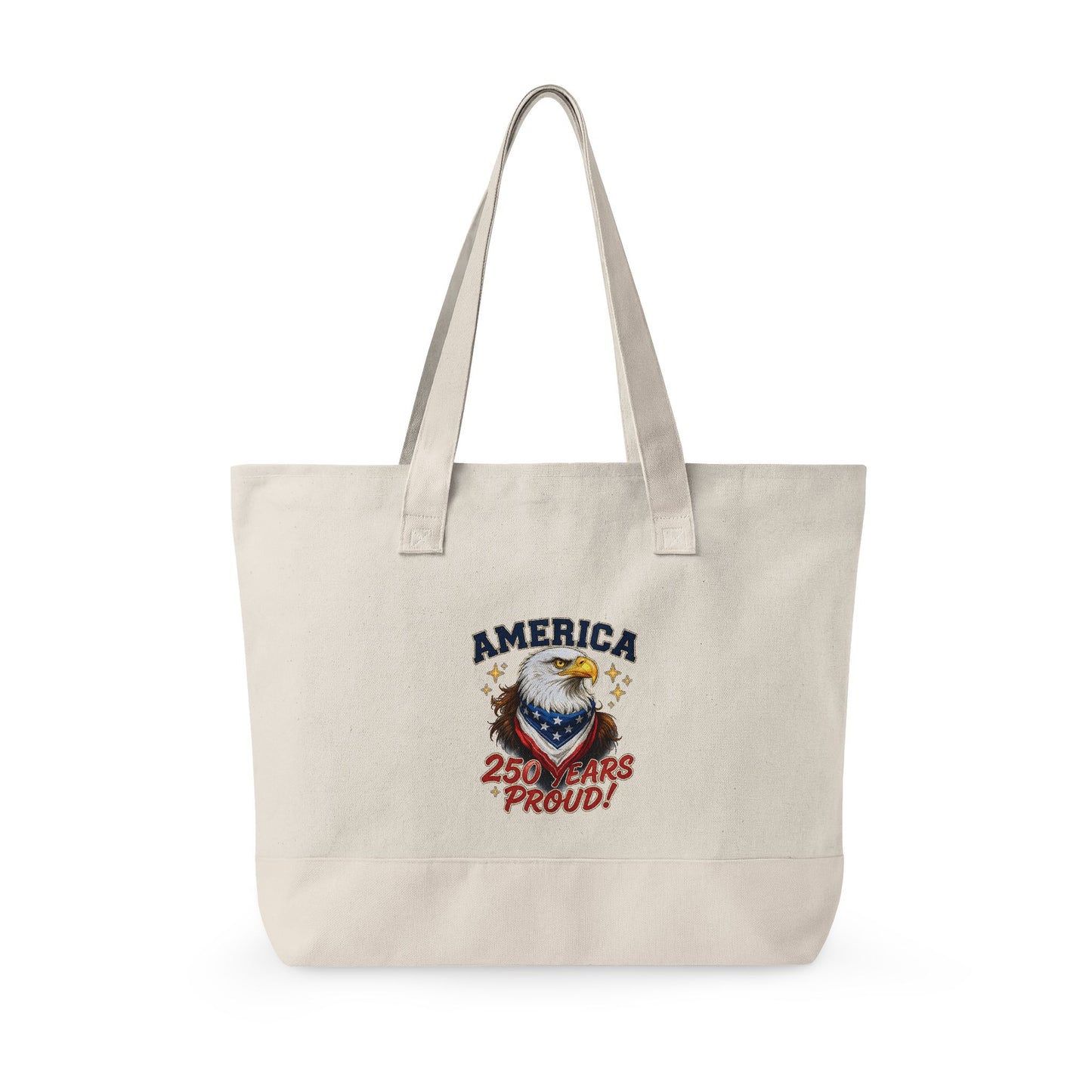 America Eagle Crest zipper tote | Canvas Tote, Patriotic Stars Stripes