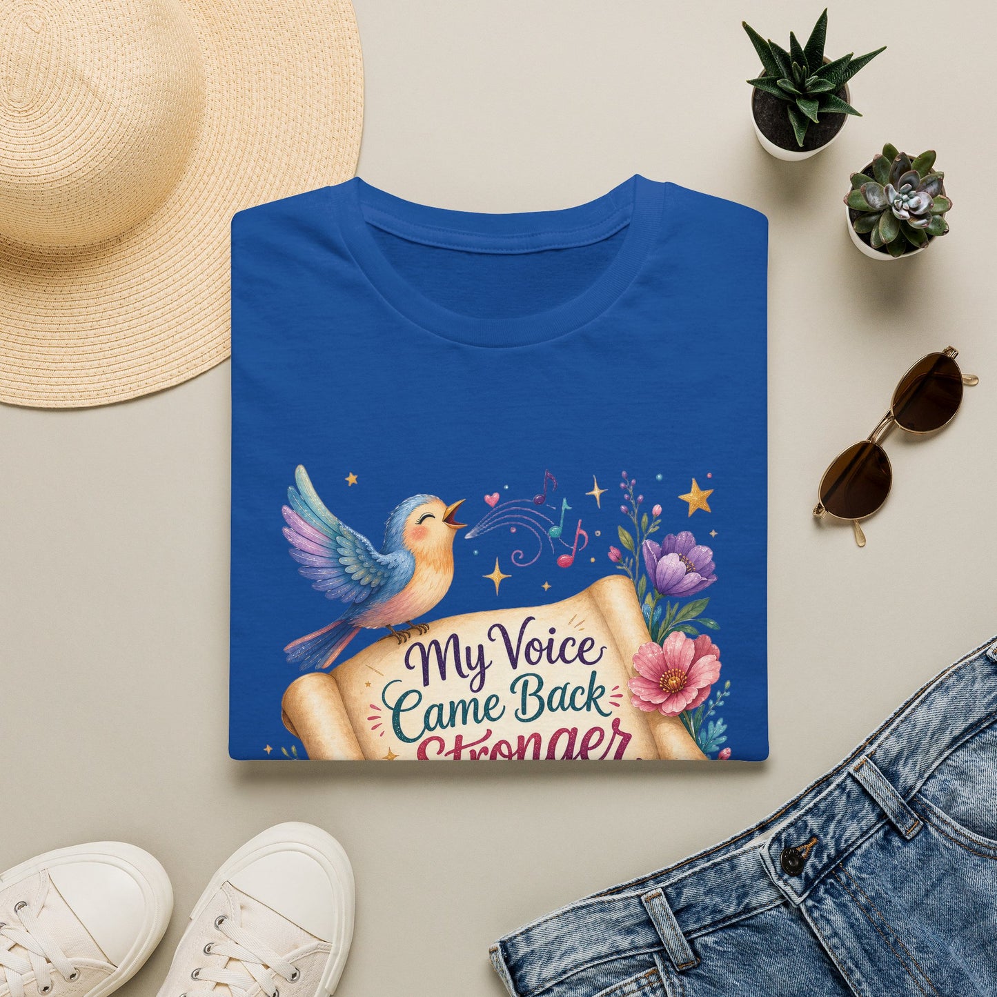 My Voice Came Back Stronger T-Shirt | Survivor