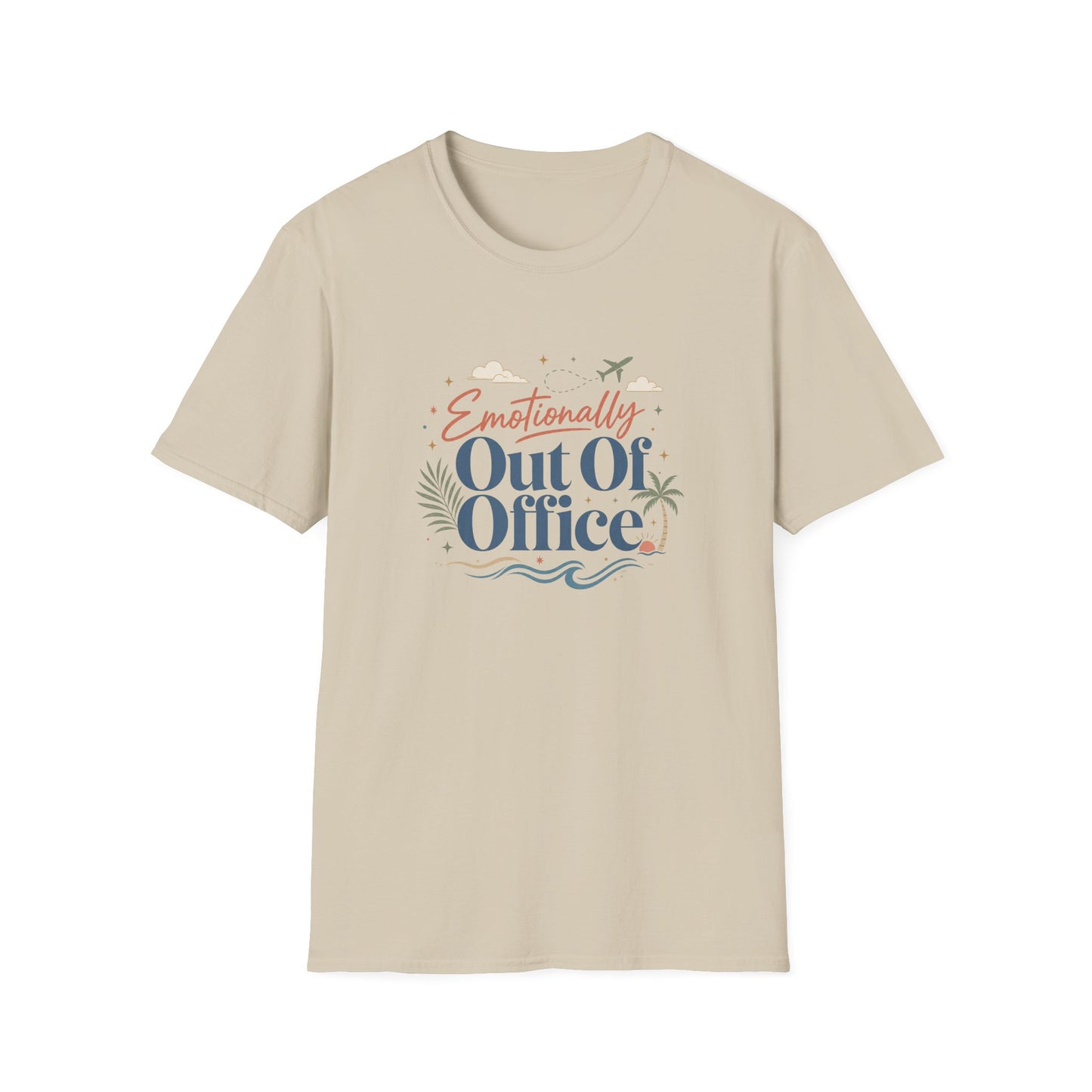 Emotionally Out Of Office T-Shirt | Vacation Palm Beach Design