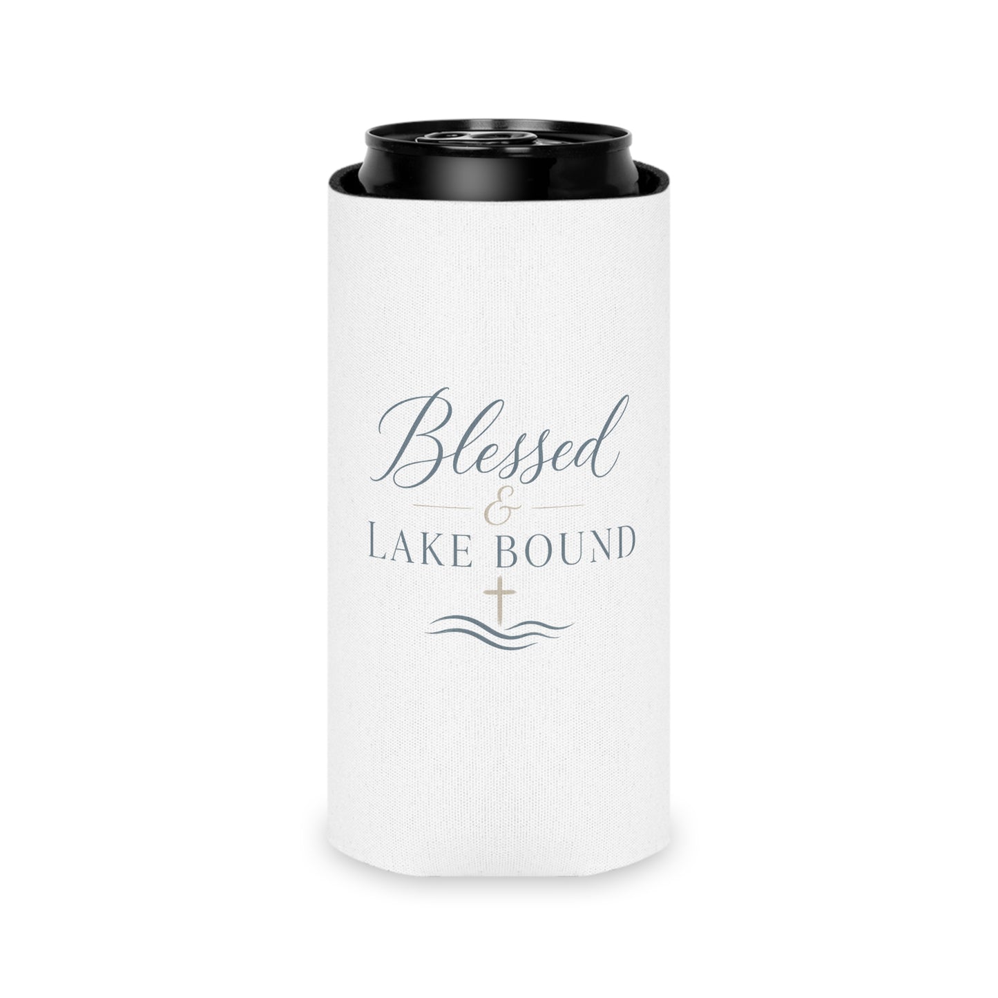 Blessed & Lake Bound Can Cooler | Christian Lake Life