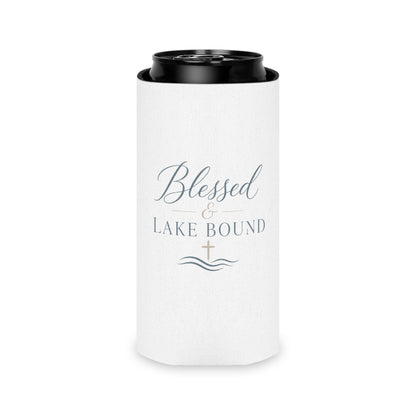 Blessed & Lake Bound Can Cooler | Christian Lake Life