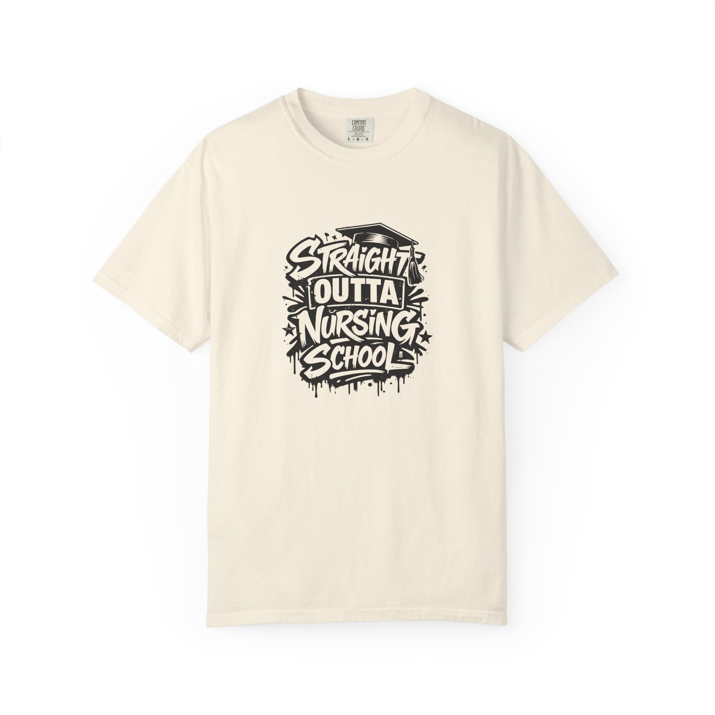 Straight Outta Nursing School T-shirt | Nursing Graduate Tee, Cap Graphic
