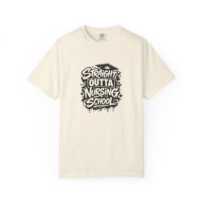 Straight Outta Nursing School T-shirt | Nursing Graduate Tee, Cap Graphic